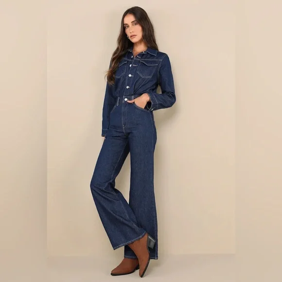 Levi’s Western Jumpsuit - Let’s Get Lost - Rigid Denim | 28 - Picture 4 of 7